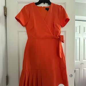 Tahari Orange Asymmetrical Dress